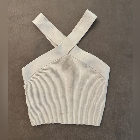 Aritzia Sculpt Knit Criss Cross Cropped Tank - Picture 5 of 5
